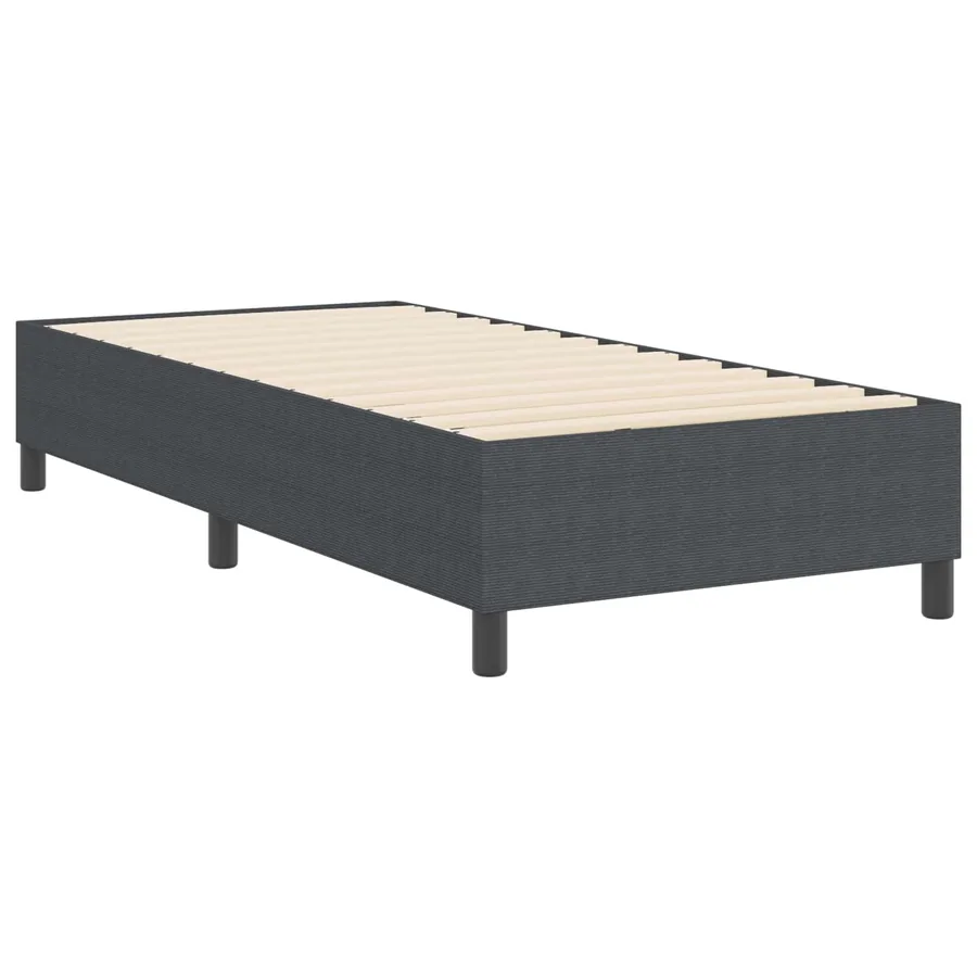 Cadre de lit plateforme Gris foncé 100 x 200 cm - 7