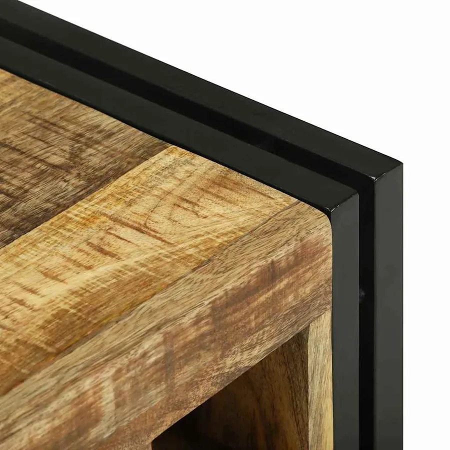 Étagère à vin 2 pcs 46 x 35 x 27,5 cm Bois de mangue massif - 7