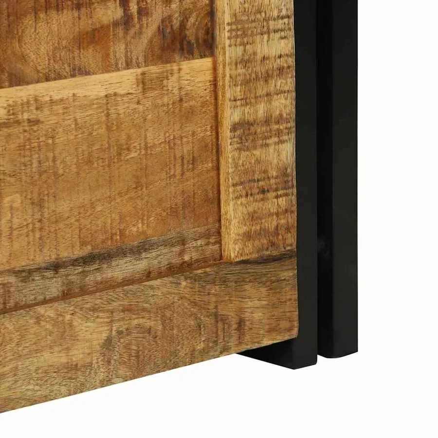 Boîte de rangement 40 x 40 x 40 cm Bois de mangue massif - 10