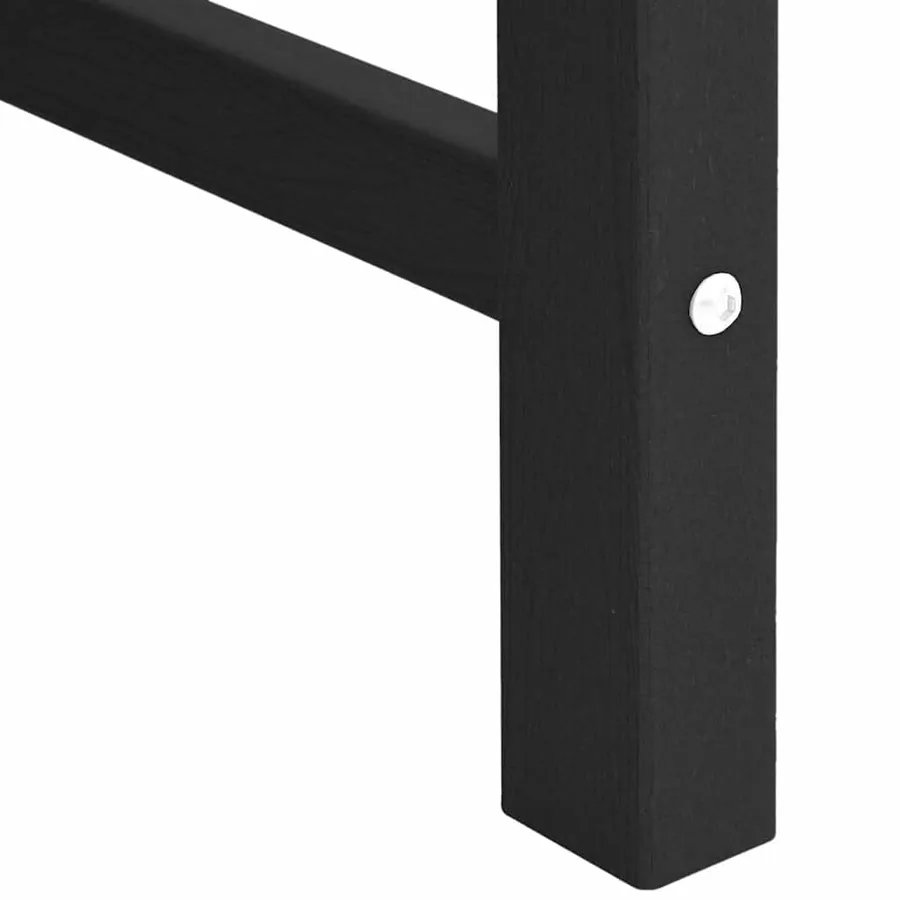 Chaise de jardin 4 pcs Noir 65,5 x 59 x 88 cm Polyéthylène - 10