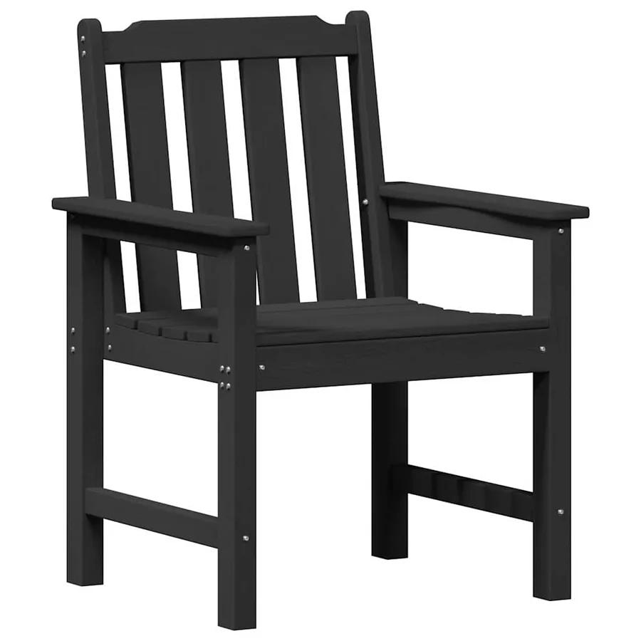 Chaise de jardin 4 pcs Noir 65,5 x 59 x 88 cm Polyéthylène - 4