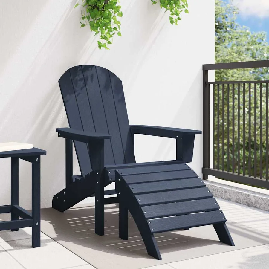 Chaise Adirondack Bleu marine 82 x 74 x 92 cm HDPE - 3