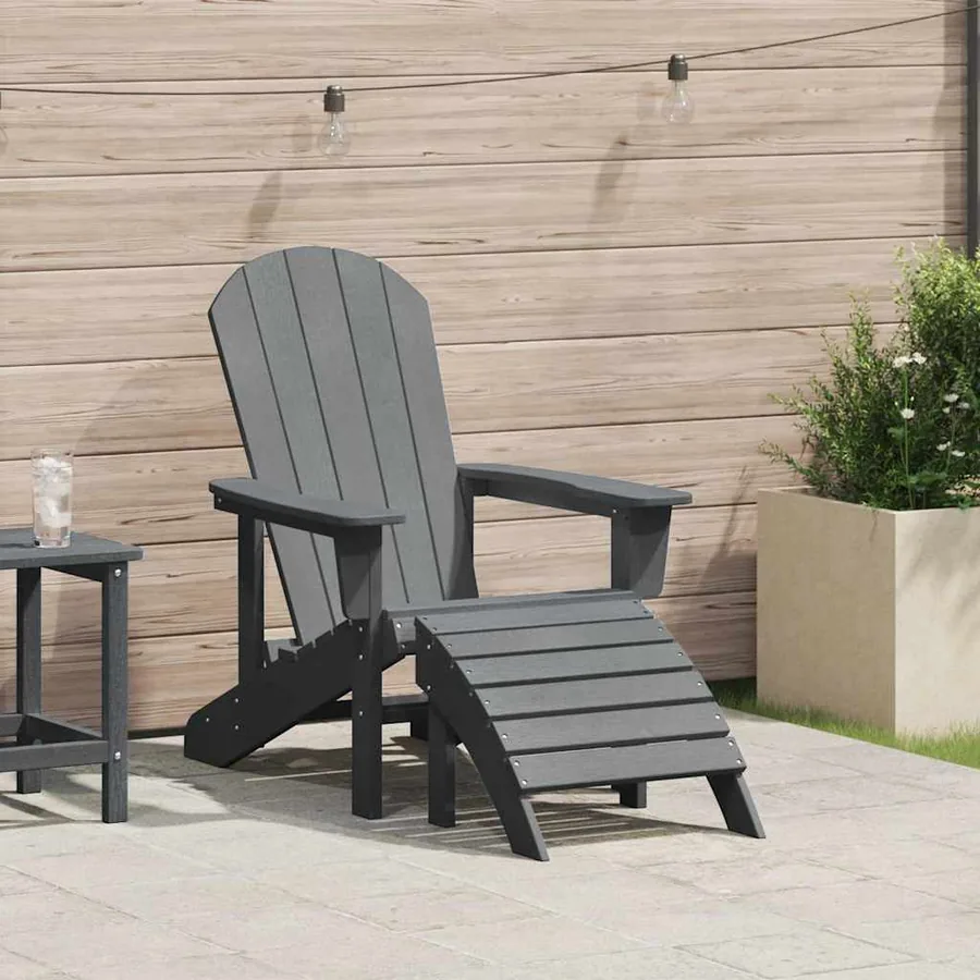 Chaise Adirondack Gris clair 82 x 74 x 92 cm HDPE