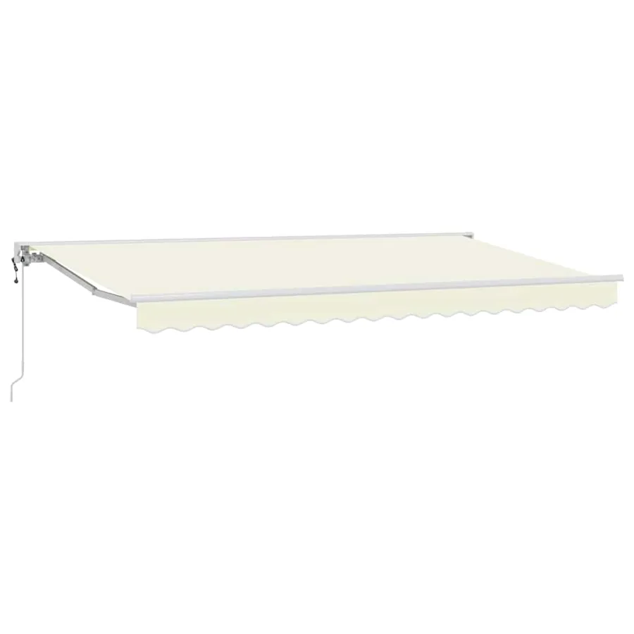 Cadre d'auvent Crème 350 x 200 cm Polyester avec revêtement PU - 2