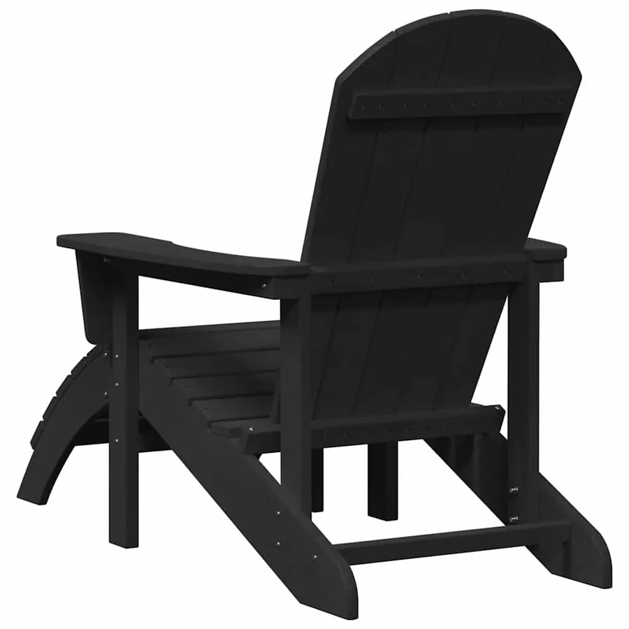 Chaise de jardin 2 pcs Noir 83 x 74 x 92 cm Polyéthylène - 7