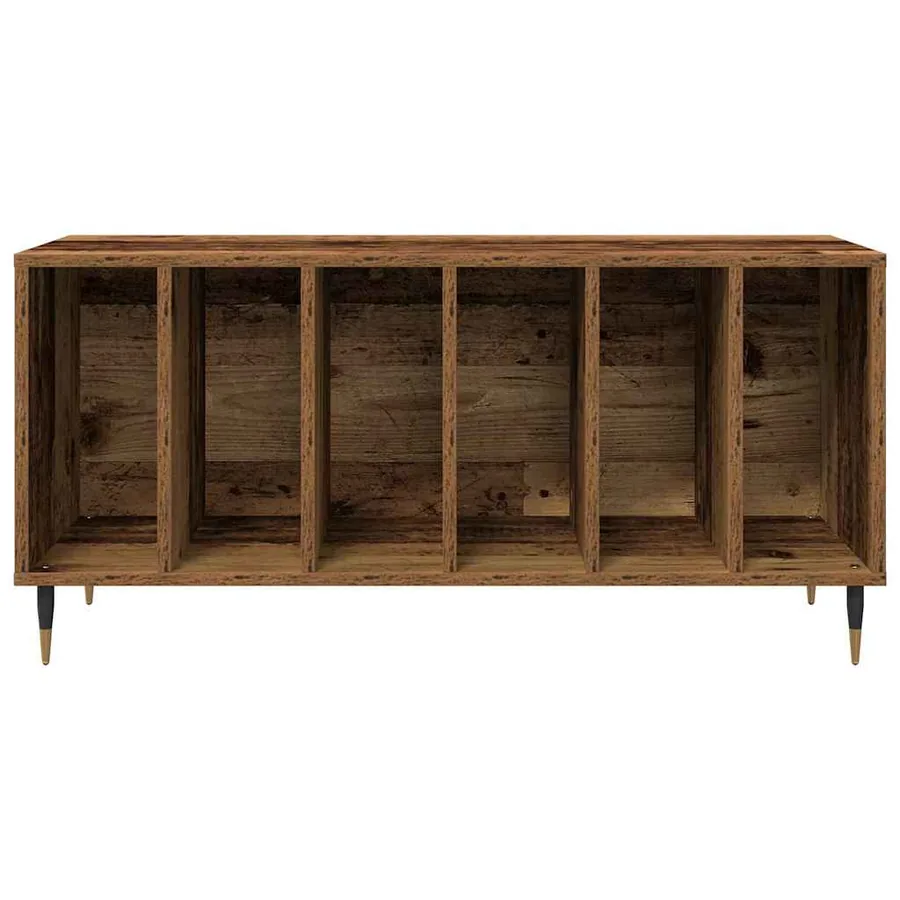 Meuble à vinyles Bois ancien 100 x 38 x 48 cm Bois d'ingénierie - 5