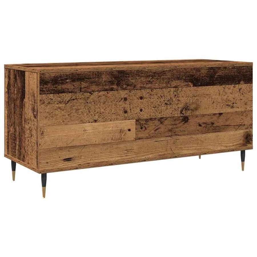 Meuble à vinyles Bois ancien 100 x 38 x 48 cm Bois d'ingénierie - 7
