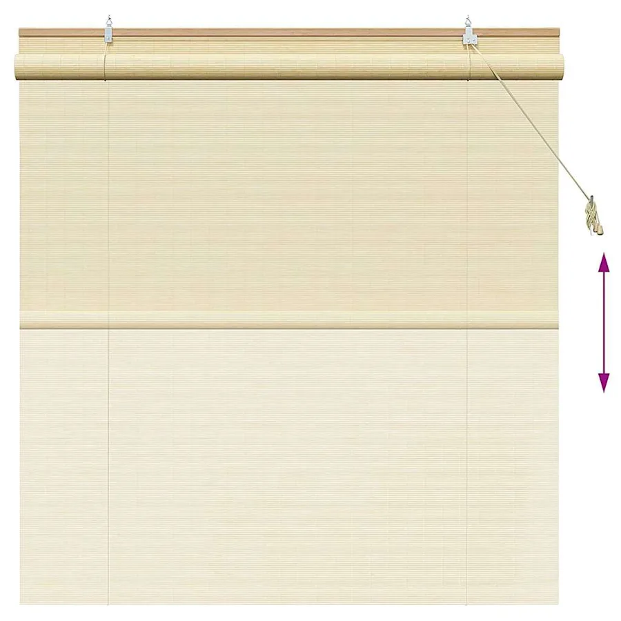 Store enrouleur Nature 140 x 160 cm Bambou - 13