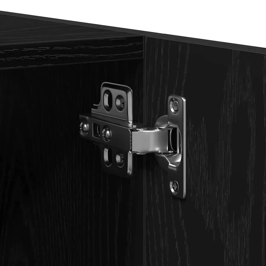 Ensemble de mobilier de salle de bain 4 pcs Chêne noir - 11