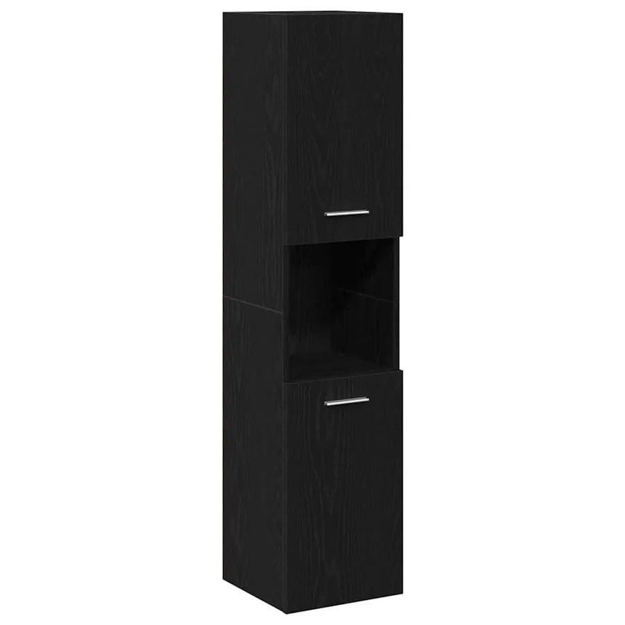 Ensemble de mobilier de salle de bain 4 pcs Chêne noir - 7
