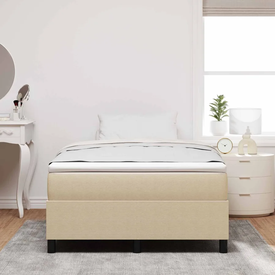 Cadre de lit plateforme Vert gris 120 x 190 cm - 3