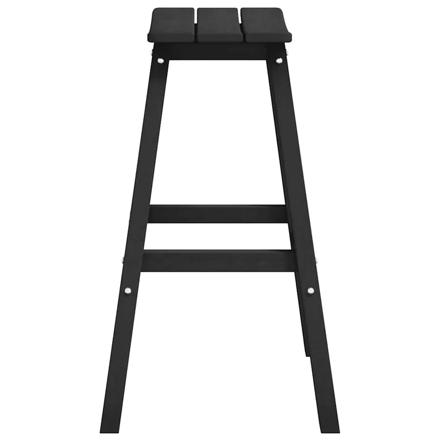 Tabouret de bar 2 pcs Noir 52 x 43 x 73,5 cm HDPE - 6