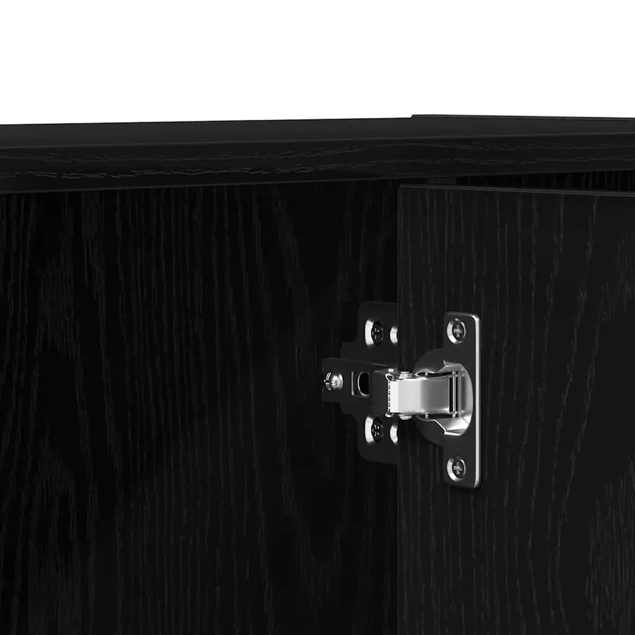 Bibliothèque/Séparateur de pièce en chêne noir 60,5 x 30 x 90 cm bois d'ingénierie - 10