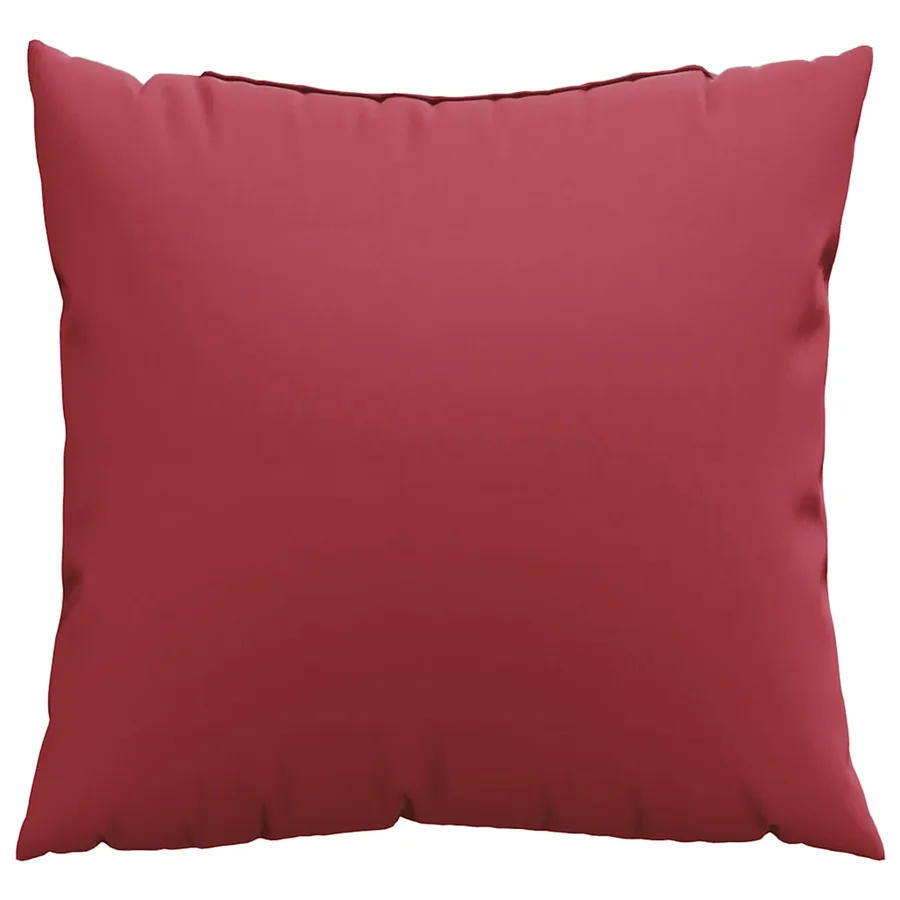 Coussins de canapé 4 pcs rouge bordeaux 50 x 50 cm en tissu - 5