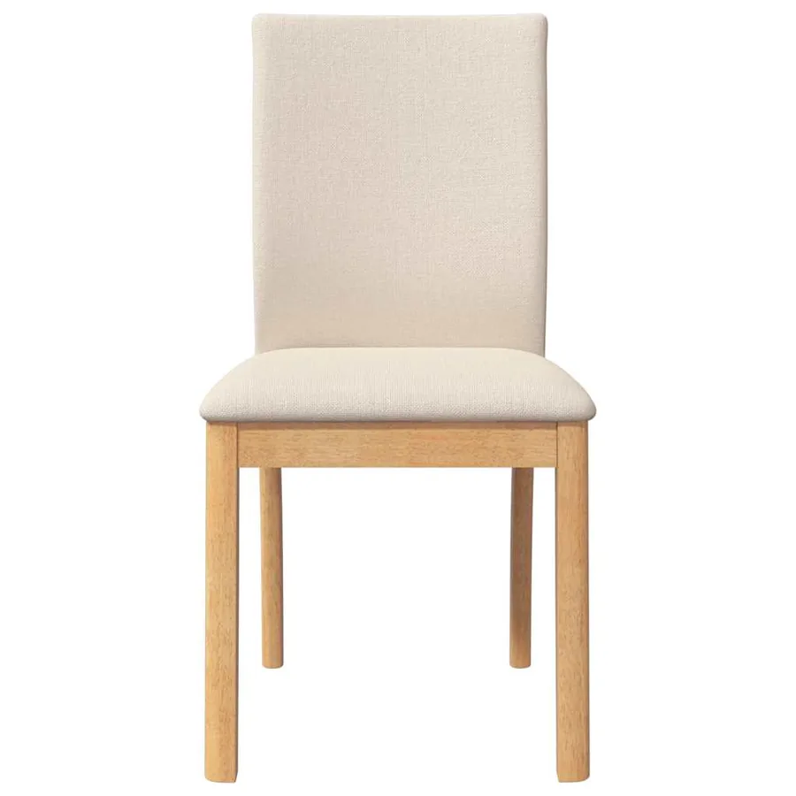 Chaises à manger coussins 2 pcs bois massif caoutchouc - 5
