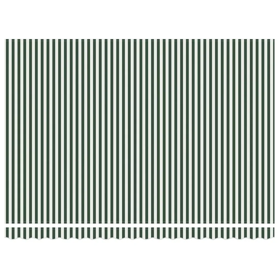 Auvent rétractable Vert et blanc 450 x 300 x 165 cm - 6