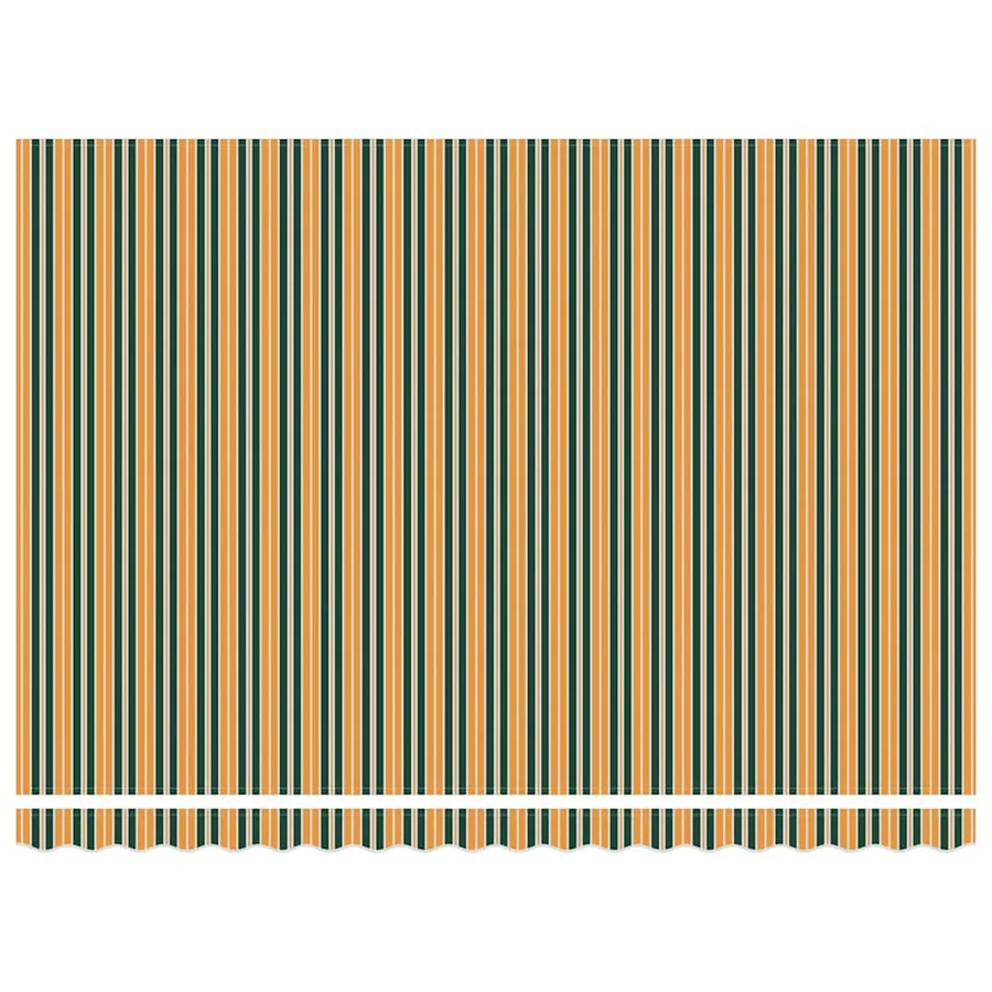 Auvent rétractable Vert et jaune 450 x 300 x 165 cm - 6