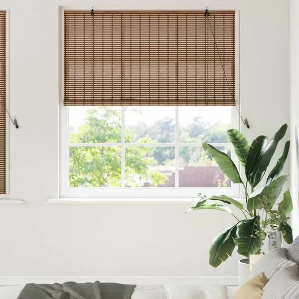 Store enrouleur Marron 140 x 160 cm Bambou