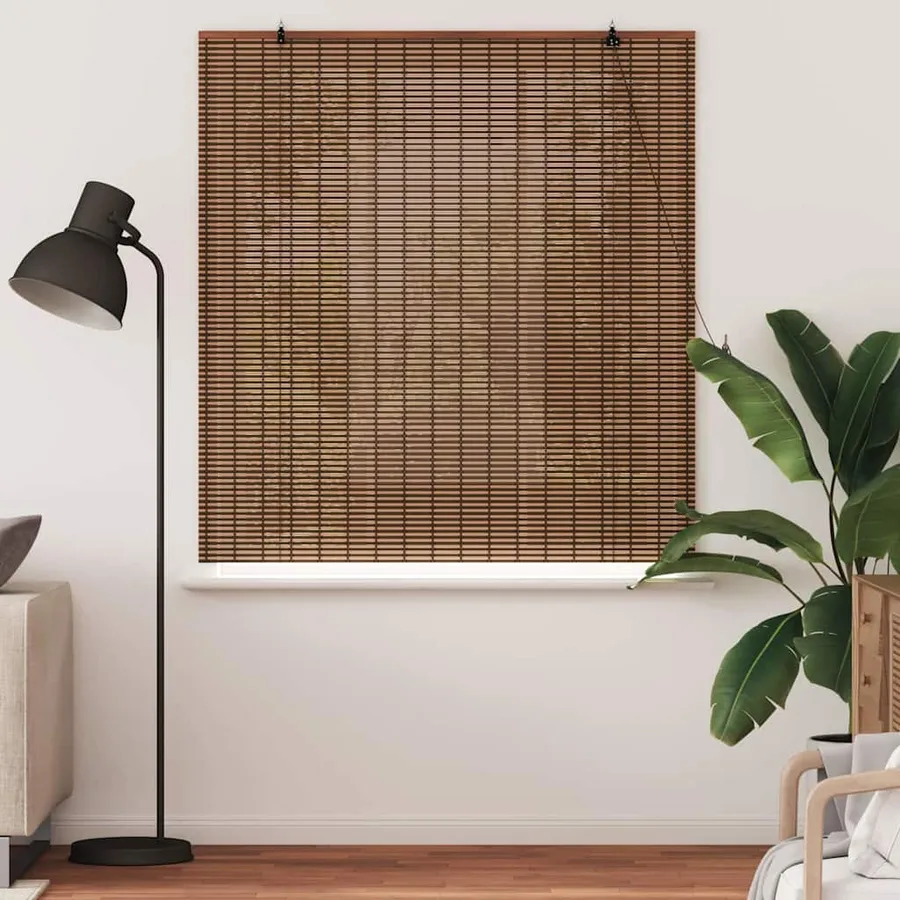 Store enrouleur Marron 140 x 160 cm Bambou - 3