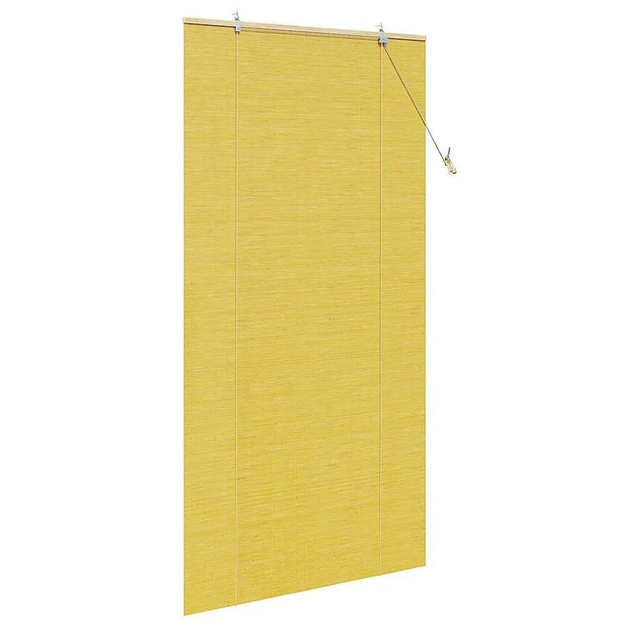 Store enrouleur Jaune 120 x 220 cm Bambou - 4