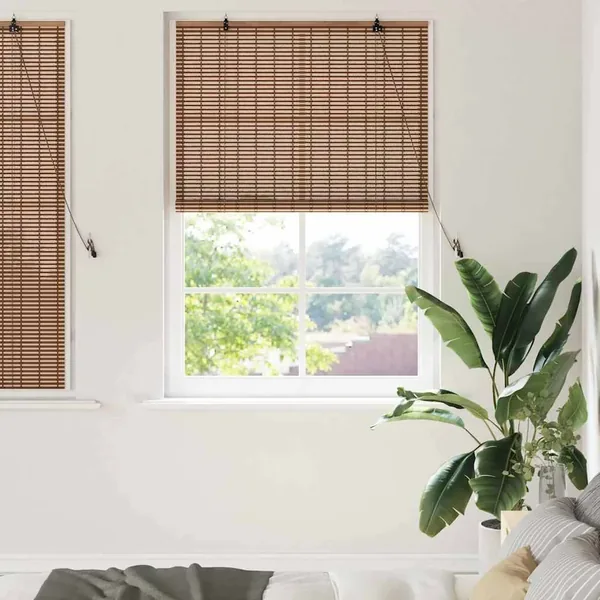 Store enrouleur Marron 120 x 160 cm Bambou
