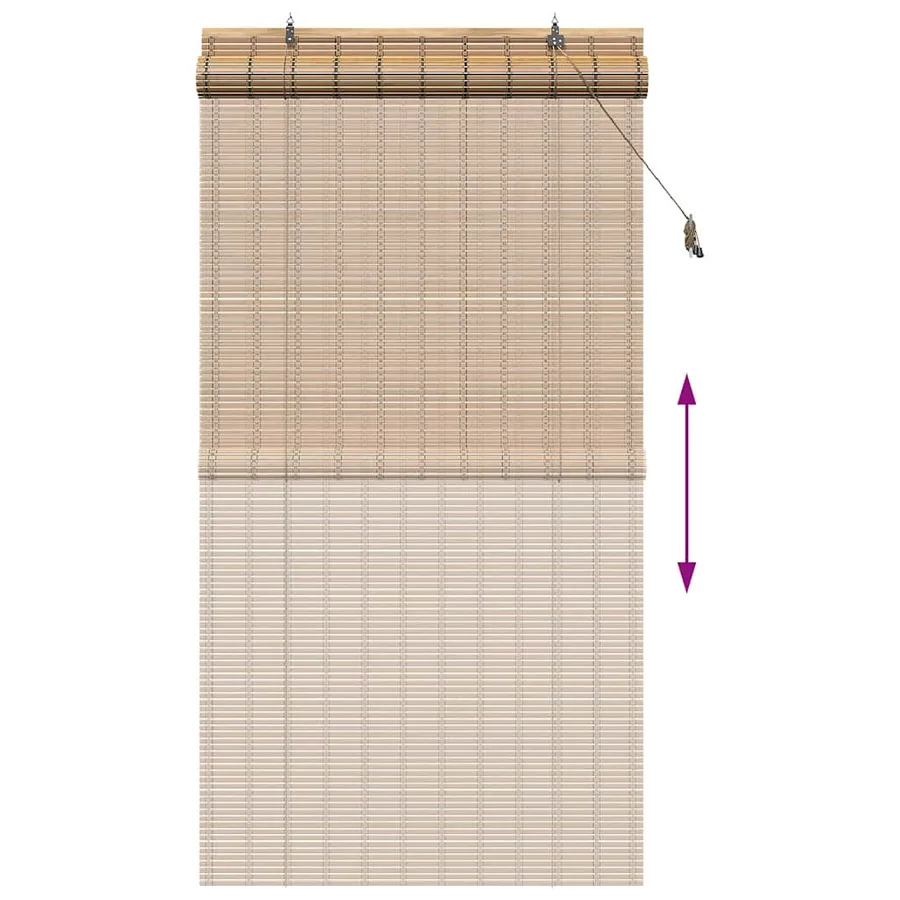 Store enrouleur Nature 110 x 220 cm Bambou - 13