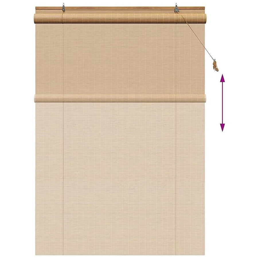 Store enrouleur Marron 140 x 220 cm Bambou - 13
