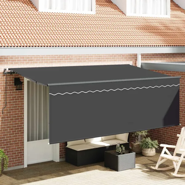 Auvent Rétractable Anthracite 350 x 200 cm