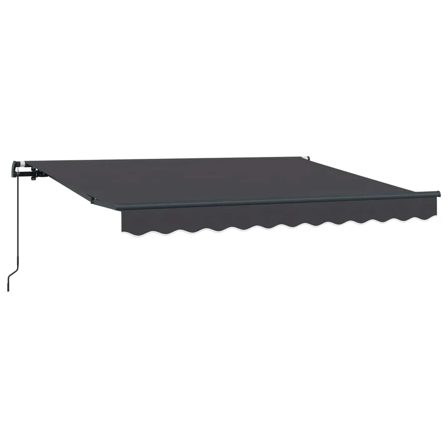 Auvent Rétractable Anthracite 300 x 200 cm tissu - 2