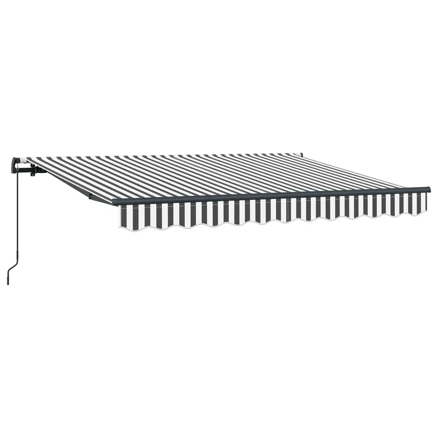 Auvent Rétractable Anthracite 250 x 200 cm tissu - 2