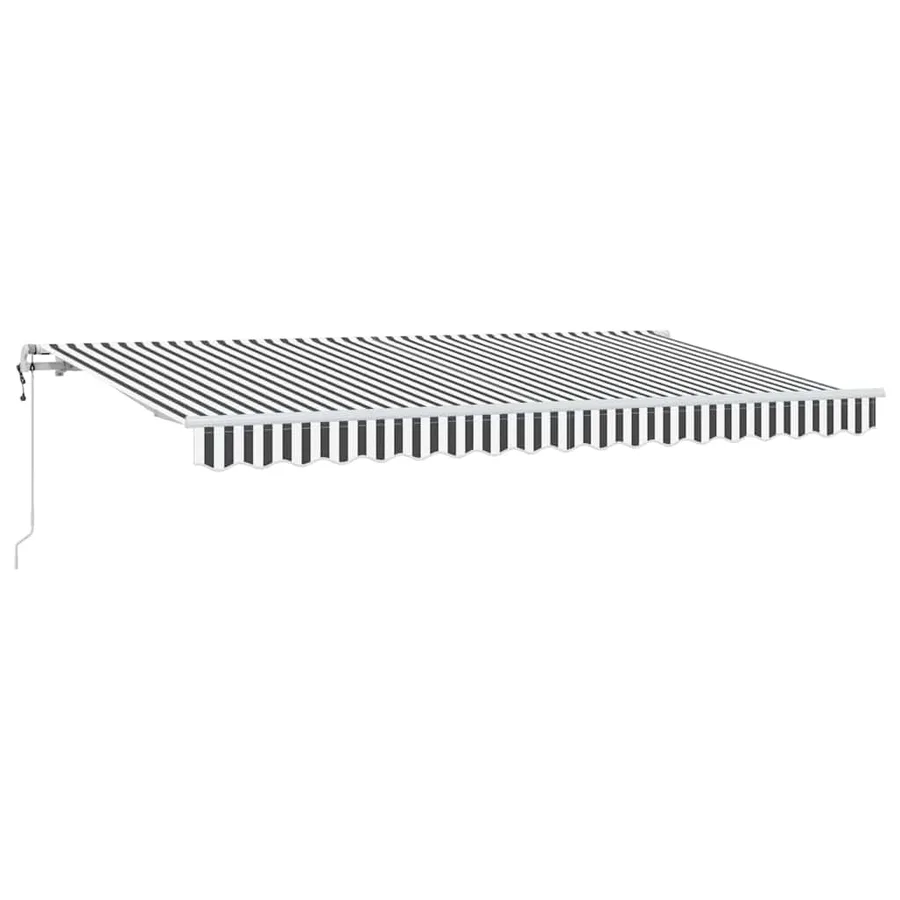 Auvent Rétractable Anthracite 400 x 200 cm tissu - 2