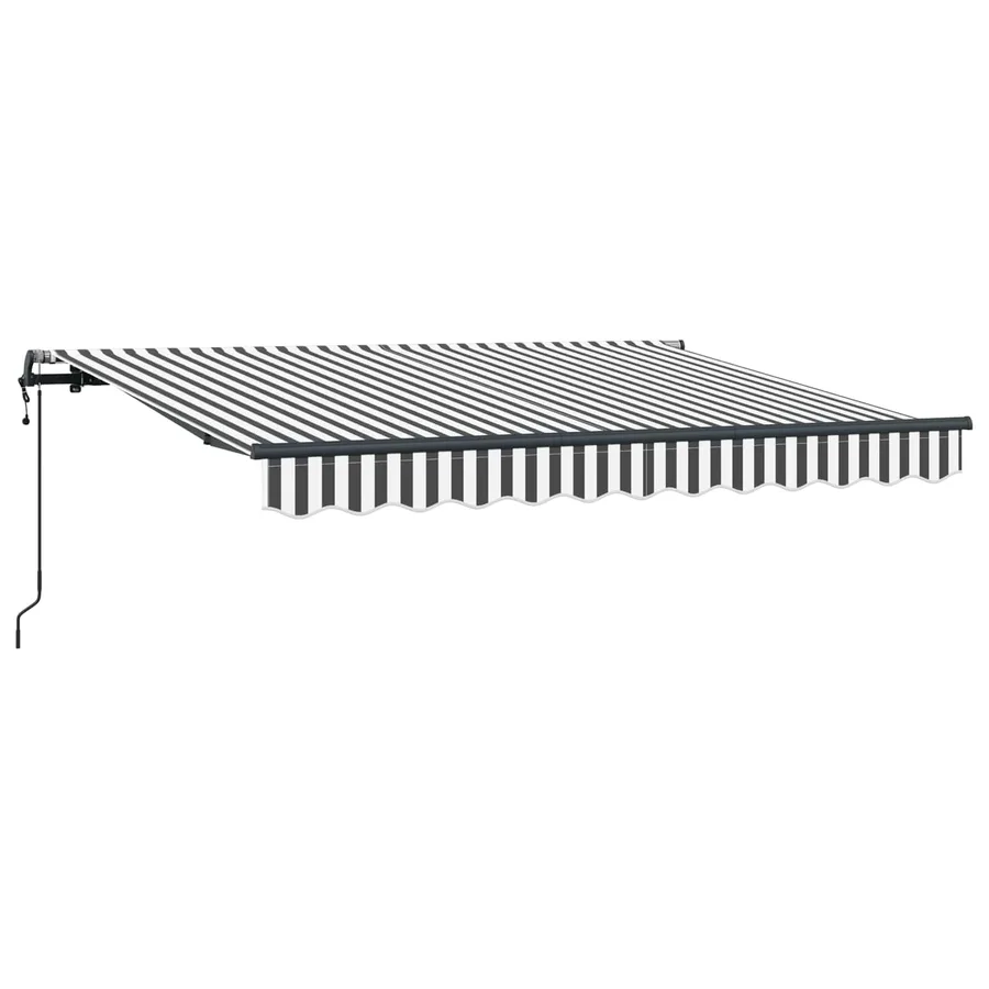 Auvent Rétractable Anthracite 250 x 200 cm tissu - 2
