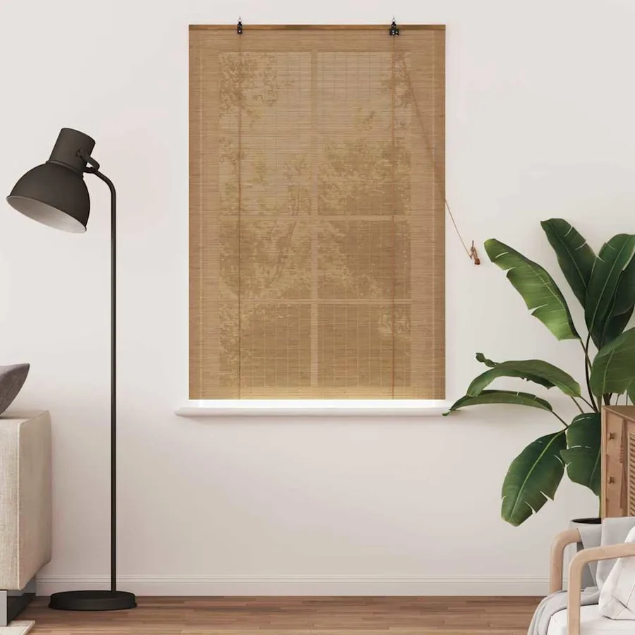 Store enrouleur Marron 100 x 160 cm Bambou - 3