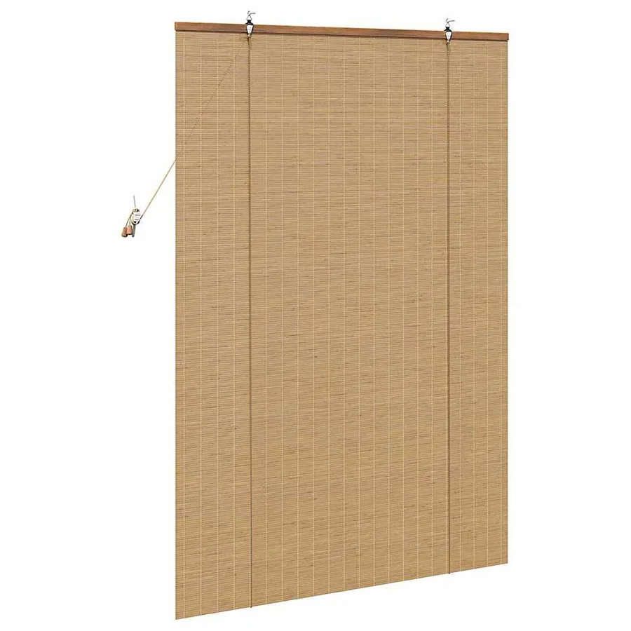 Store enrouleur Marron 100 x 160 cm Bambou - 5