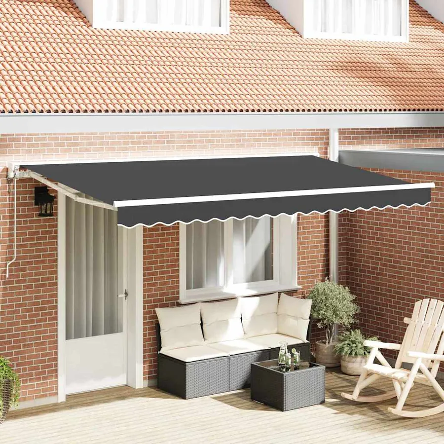 Cadre d'auvent Anthracite 400 x 200 cm