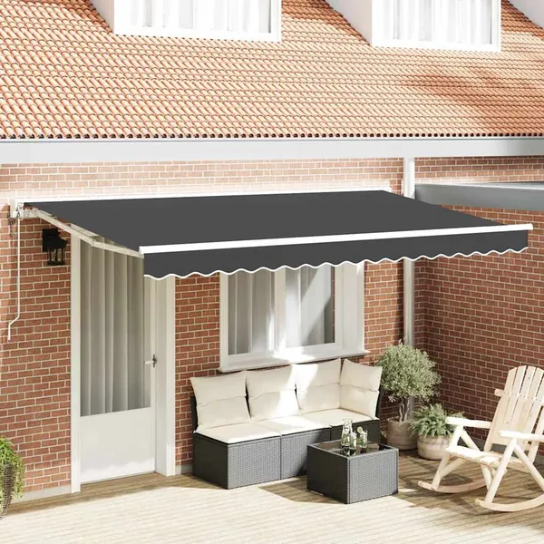 Cadre d'auvent Anthracite 400 x 200 cm