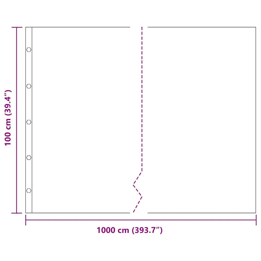 Barrière anti-racines Noir 1 x 10 m Polyéthylène - 8