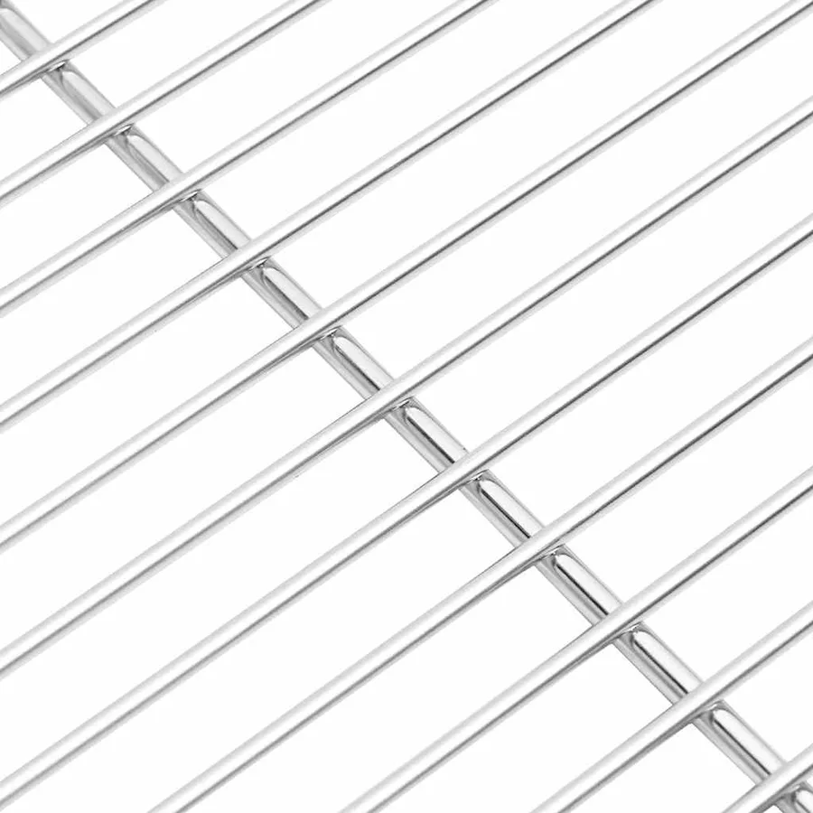 Grille de barbecue Argenté 40 x 35 cm Acier inoxydable - 4