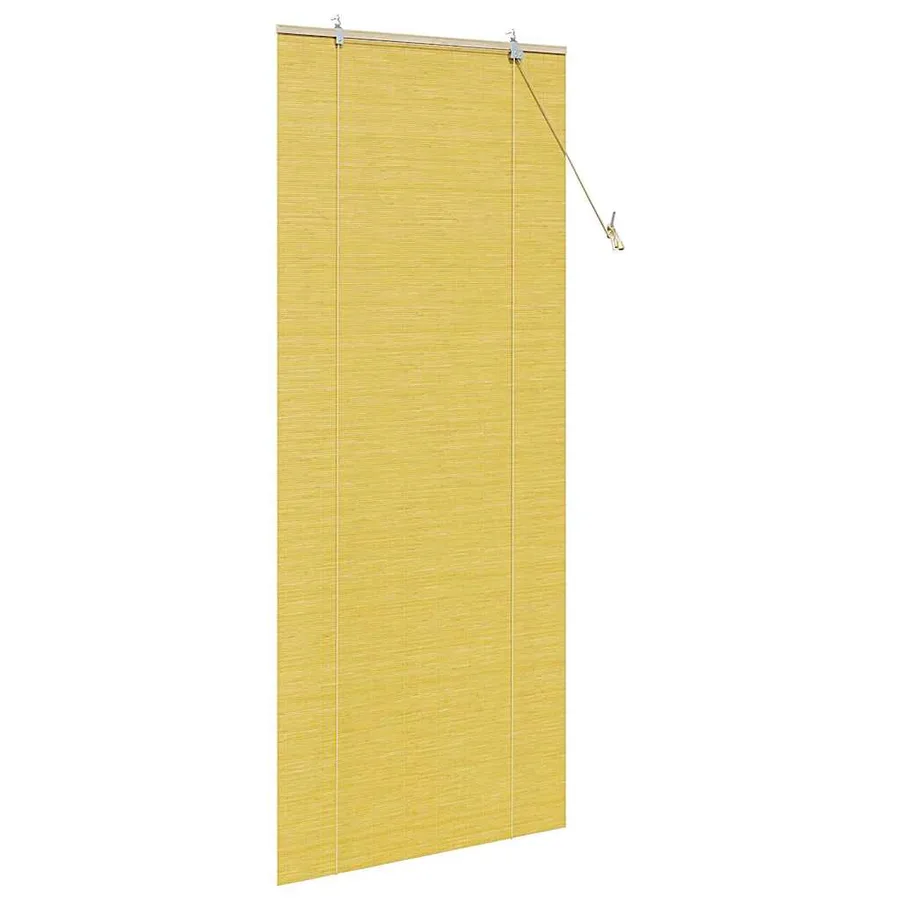 Store enrouleur Jaune 80 x 220 cm Bambou - 4