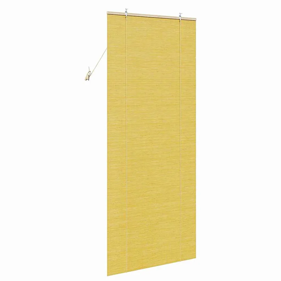 Store enrouleur Jaune 80 x 220 cm Bambou - 5