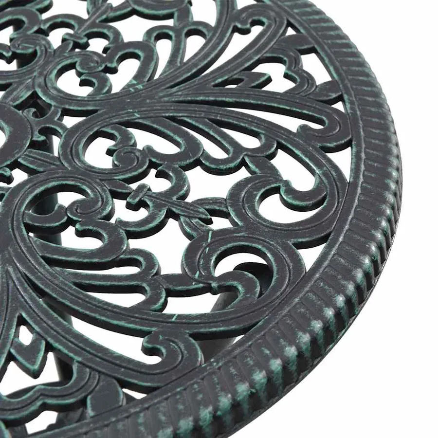 Ensemble bistro de jardin 3 pcs Vert Aluminium - 8
