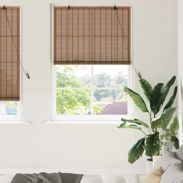 Store enrouleur Marron 100 x 220 cm Bambou