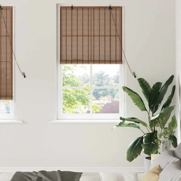 Store enrouleur Marron 90 x 220 cm Bambou