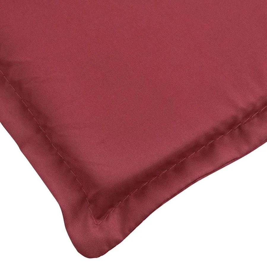 Coussin de chaise de terrasse rouge bordeaux (75+105)x50x4 cm - 7