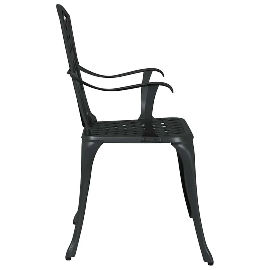 Chaise de jardin 2 pcs Bronze 53 x 51 x 88,5cm Aluminium - 15