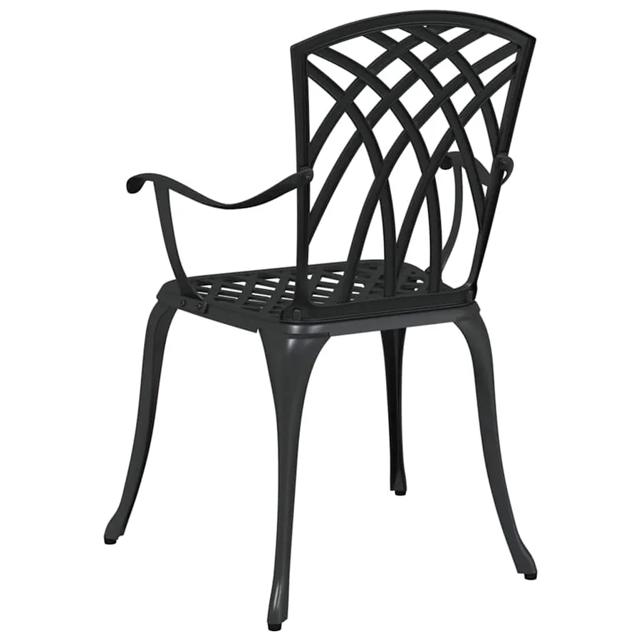 Chaise de jardin 2 pcs Bronze 53 x 51 x 88,5cm Aluminium - 16