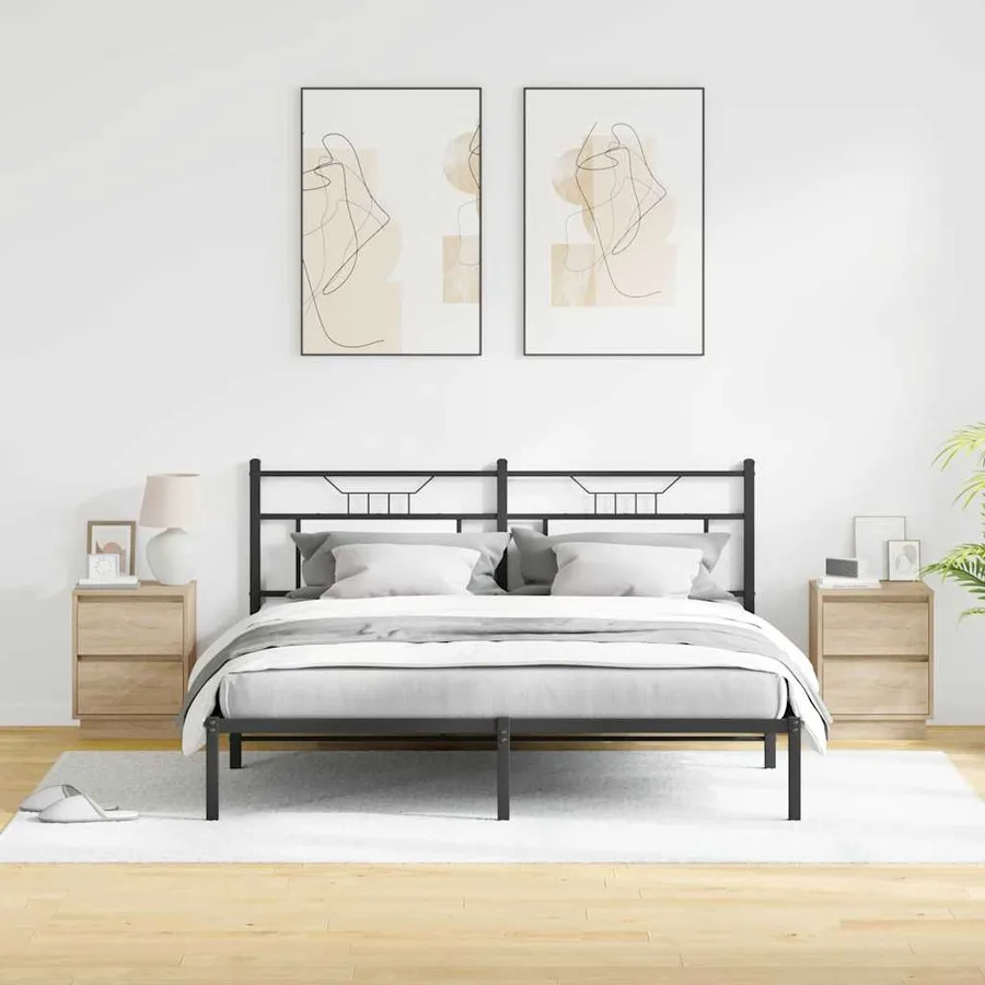 Cabinet de chevet 2 pcs Chêne Sonoma 39 x 34,5 x 50 cm - 4