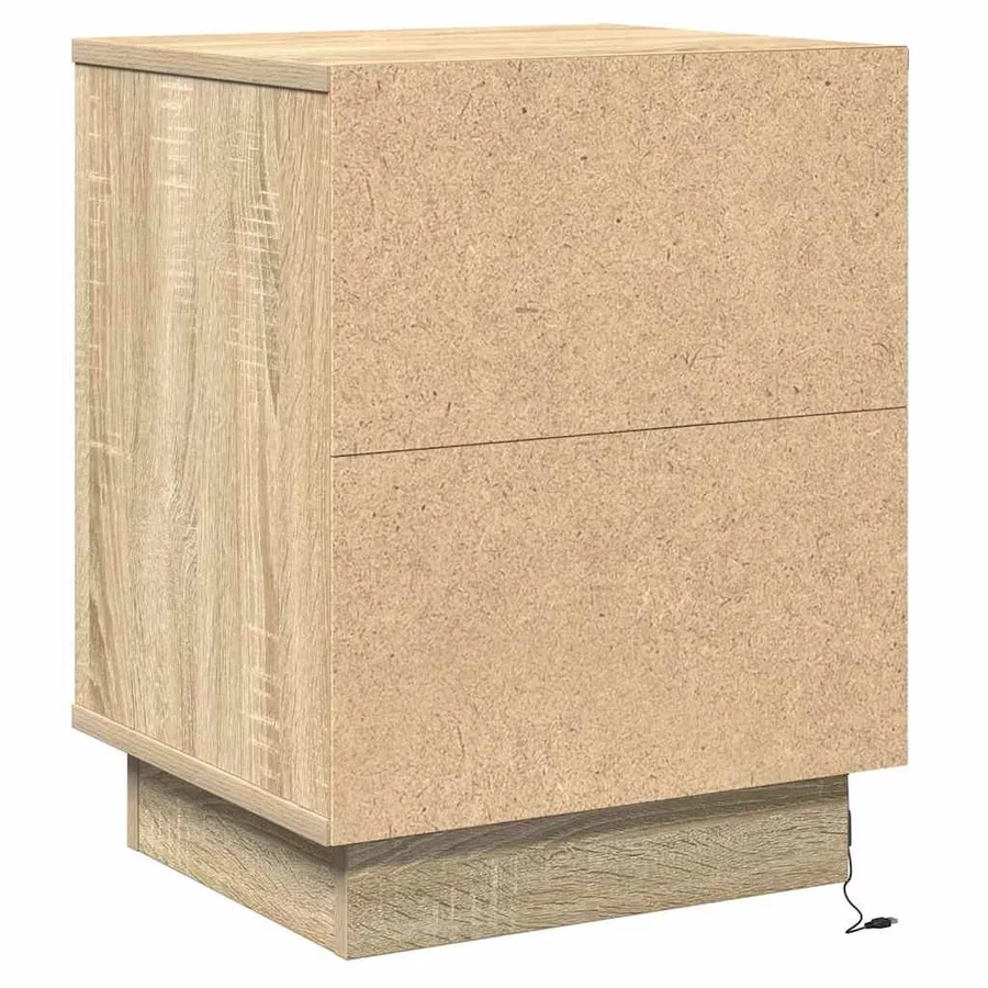 Cabinet de chevet 2 pcs Chêne Sonoma 39 x 34,5 x 50 cm - 8