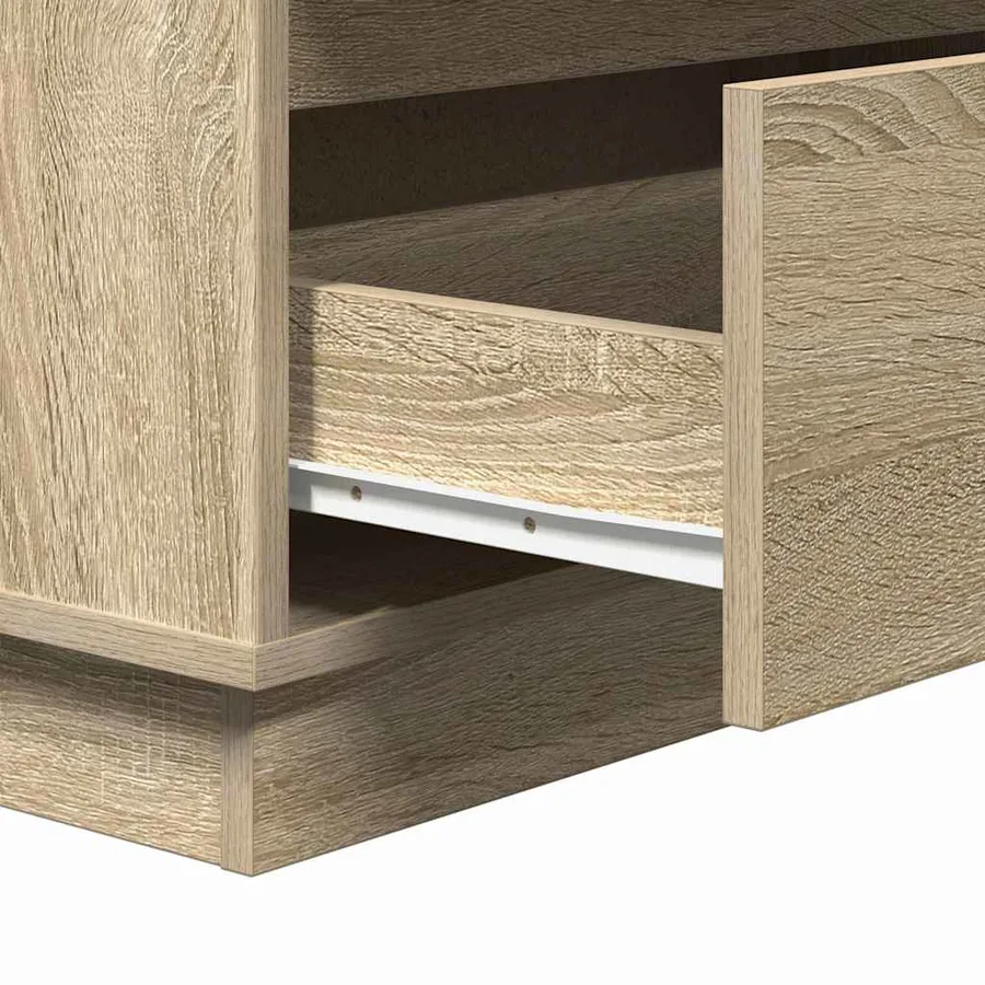 Cabinet de chevet avec tiroir Chêne Sonoma 71 x 34,5 x 75 cm - 12