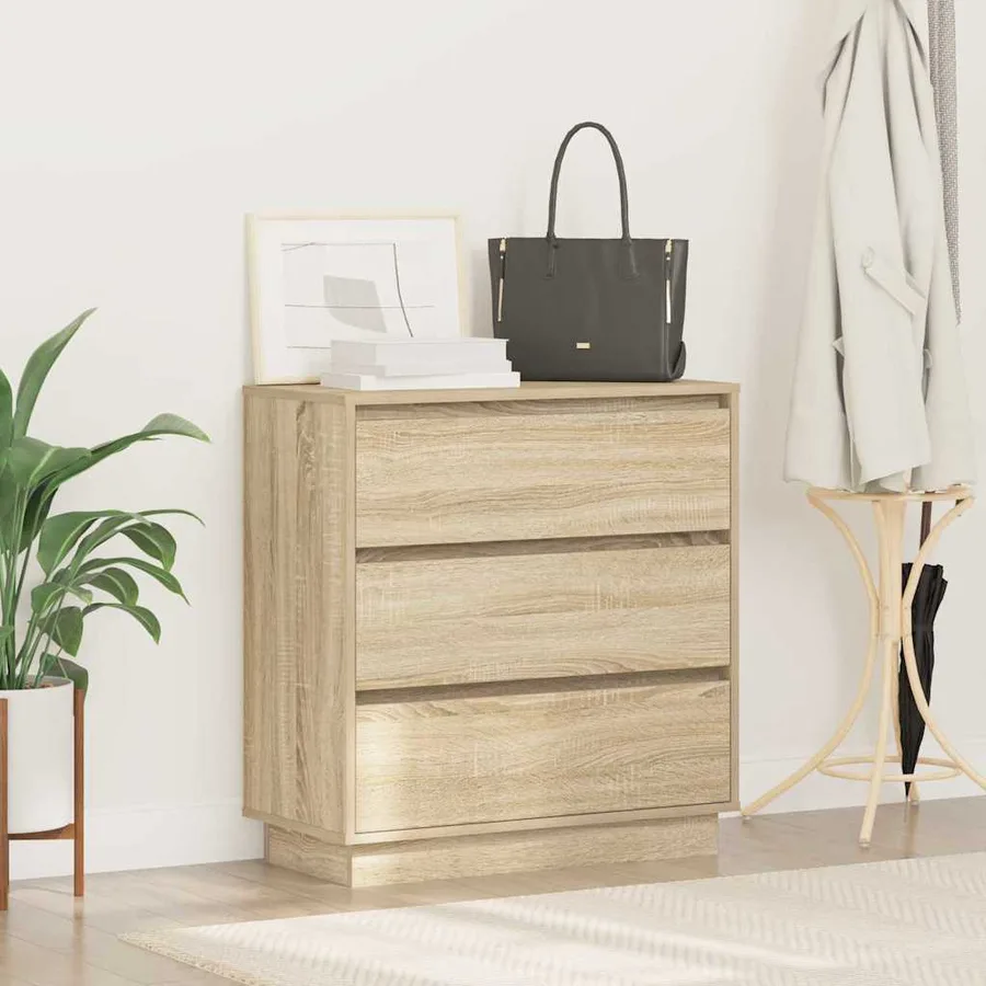 Cabinet de chevet avec tiroir Chêne Sonoma 71 x 34,5 x 75 cm - 4